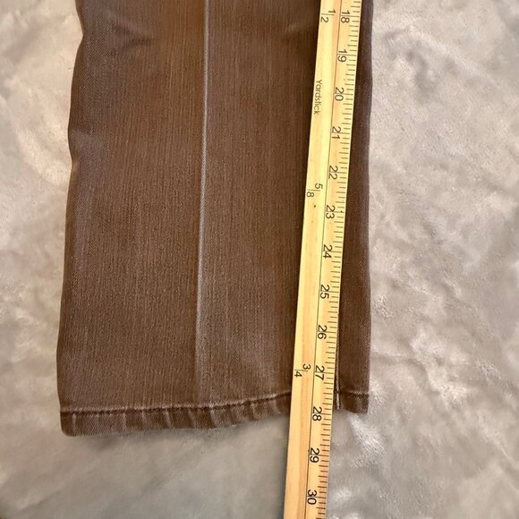 Chicos Platinum Brown Straight-Leg Pants‎ Womens Size 2.5 Short (35x28) Casual - Picture 8 of 12